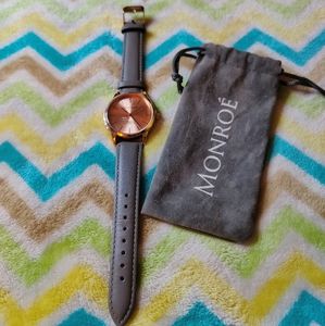 🎊Rose Gold Monroe Watch By Maestro Classique Watch In Sunburst Solerose